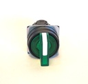 [AQEL06-0129] CABEZA SELECTOR 3 POS ILUM VERDE || OMRON || A22NZ-3BM-TGA || MANUAL, PLASTICO ||