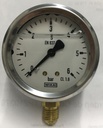 [AQHD02-0324] MANOMETRO GLICERINA WIKA ESFERA 60 MM DE 0-6 BAR VERTICAL TOMA INFERIOR MACHO DE 1/4", Rª. 213.53.63